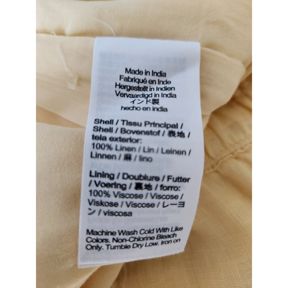 NWT J. Crew Soleil Pant In Linen Yellow XS - Picture 9 of 11